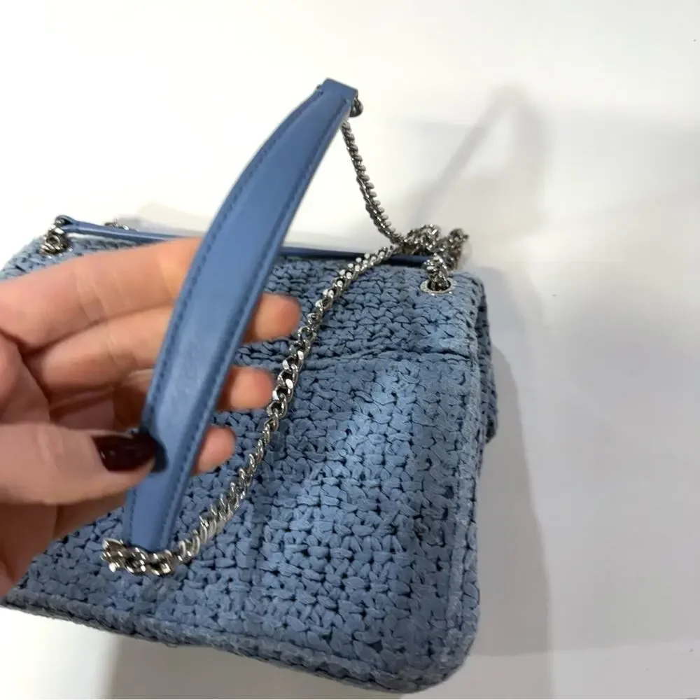 Sandro RAFFIA YZA BAG blue - Picture 6 of 8
